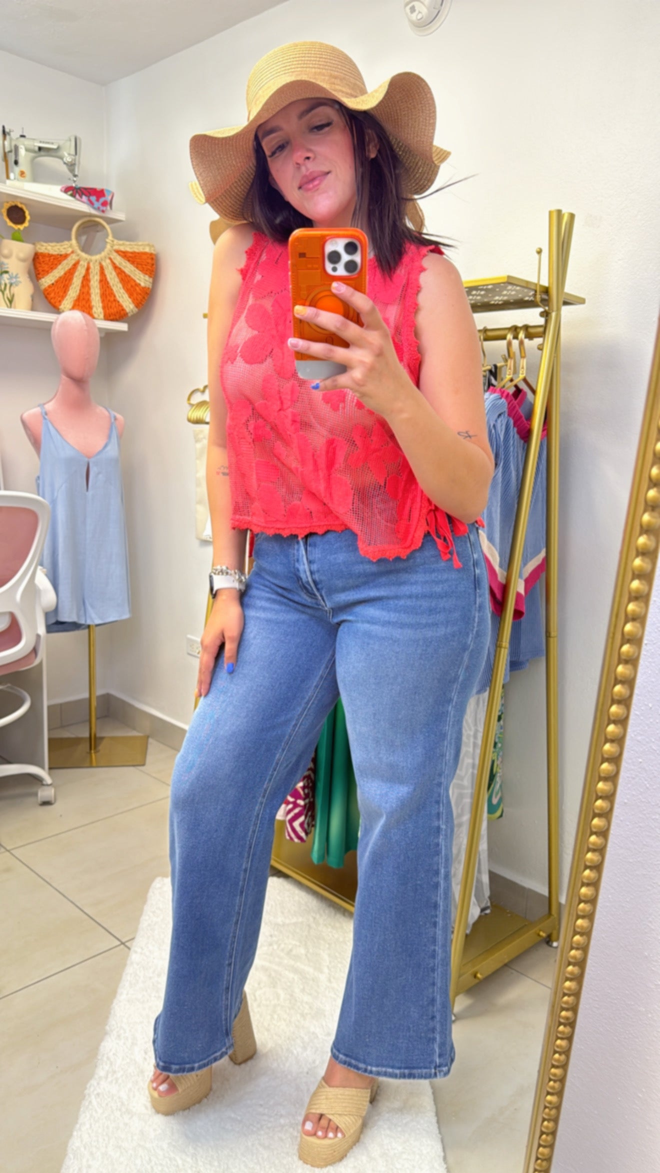 Floral Crochet Top